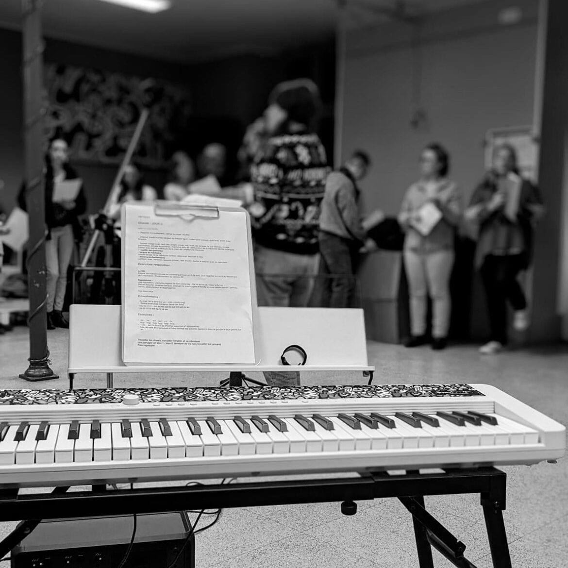 Photo du Piano utilisé par Marie LENGLIN